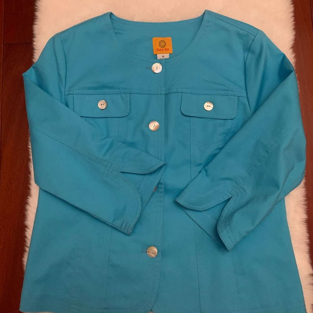 Ruby Rd Baby Blue Blazer